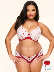 Brasier Nare  de cobertura total de cereza 38DDD